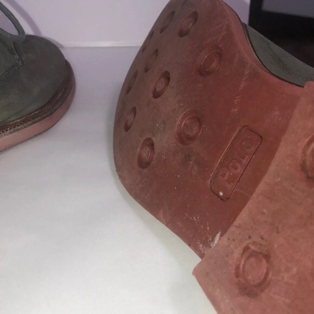 Polo Suede Torrington Olive Dress‎ Shoes SIze 9D